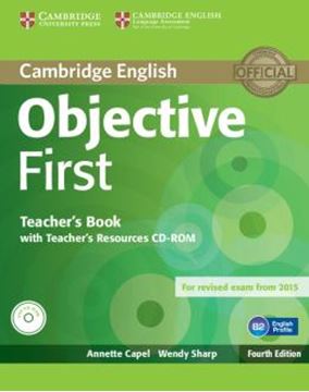 Imagem de CAMBRIDGE ENGLISH OBJECTIVE FIRST TEACHERS BOOK WITH TEACHERS RESOURCES CD-ROM - 4TH ED