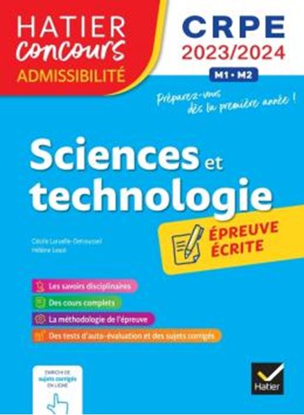 Picture of SCIENCES ET TECHNO - CRPE 2023-2024 - EPREUVE ECRITE D´ADMISSIBILITE