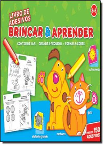 Picture of BRINCAR  APRENDER 3-5 -  LIVRO DE ADESIVOS 