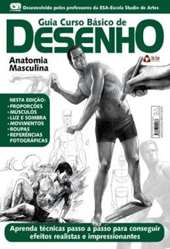 Imagem de GUIA CURSO BASICO DE DESENHO - ANATOMIA MASCULINA