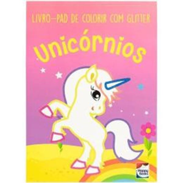 Picture of LIVRO-PAD DE COLORIR COM GLITTER - UNICORNIOS