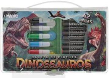Imagem de MALETA DE PINTURA 42 PECAS DINOSSAUROS