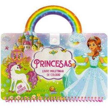 Imagem de LIVRO MALETINHA DE COLORIR: PRINCESAS