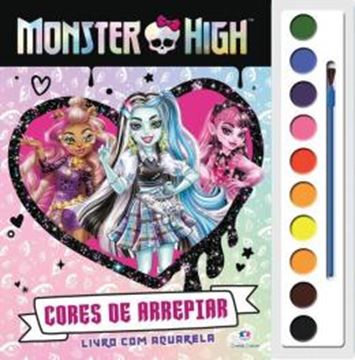 Imagem de LIVRO COM AQUARELA - MONSTER HIGH - CORES DE ARREPIAR