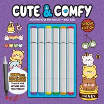 Imagem de CUTE & COMFY COLORING BOOK FOR ADULTS - BOLD EASY - SPECIAL EDITION (LIVRO DE COLORIR) - VOL. 02