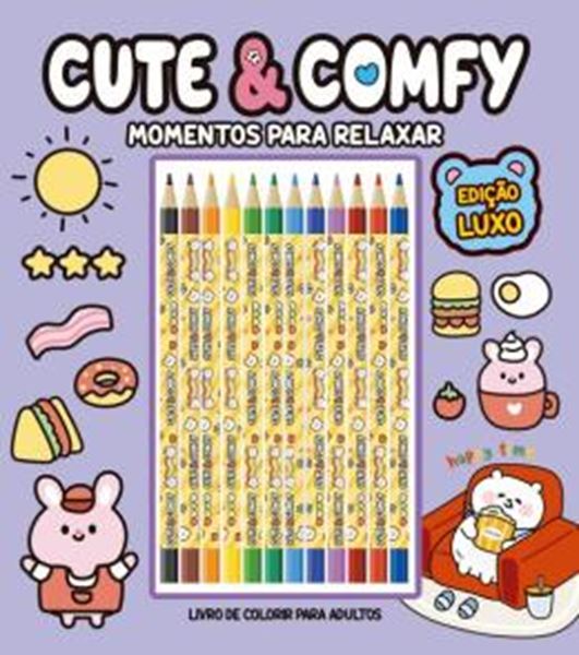 Picture of CUTE & COMFY MOMENTOS PARA RELAXAR - EDICAO DE LUXO - 12 LAPIS DE COR