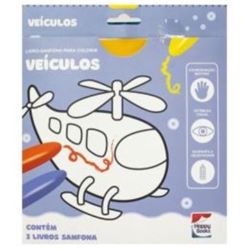 Imagem de LIVRO-SANFONA PARA COLORIR - VEICULOS