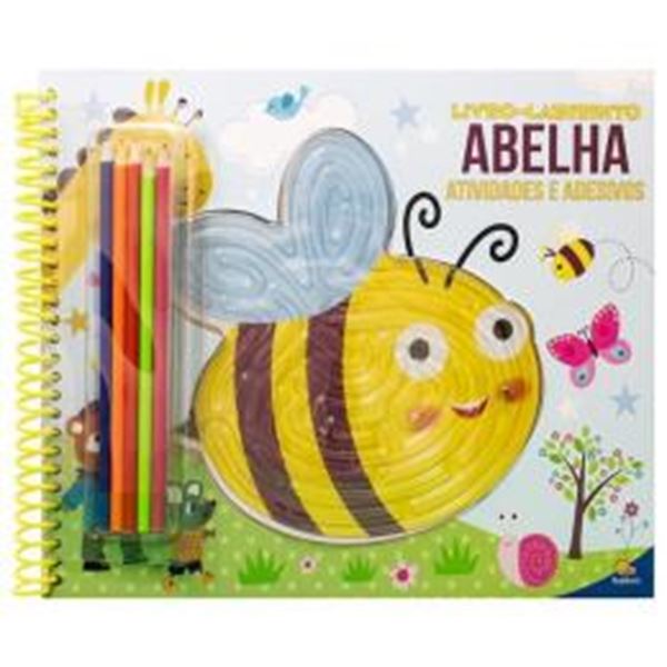 Picture of LIVRO-LABIRINTO! ATIVIDADES, COLORIR E ADESIVOS - ABELHA