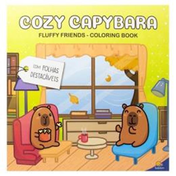 Picture of FLUFFY FRIENDS - COLORING BOOK - COZY CAPYBARA