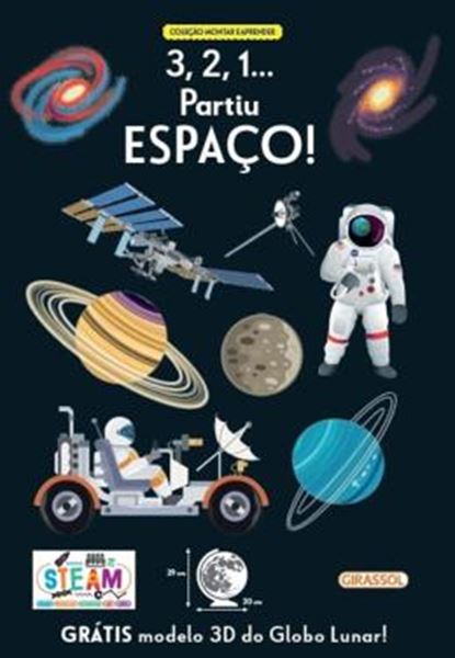 Picture of MONTAR E APRENDER - 3,2,1... PARTIU ESPACO! - COM MODELO 3D DO GLOBO LUNAR!