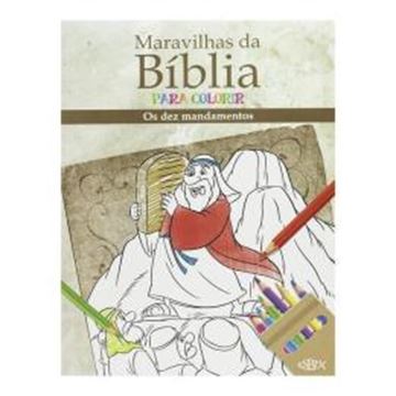Imagem de MARAVILHAS DA BIBLIA PARA COLORIR - OS DEZ MANDAMENTOS