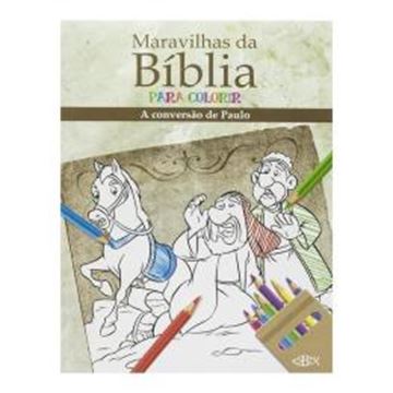 Imagem de MARAVILHAS DA BIBLIA PARA COLORIR - A CONVERSAO DE PAULO